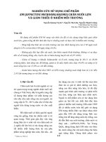 NGHIÊN CỨU SỬ DỤNG CHẾ PHẨM EM (EFFECTIVE MICROORGANISMS) CHĂN NUÔI LỢN VÀ GIẢM THIỂU Ô NHIỄM MÔI TRƯỜNG