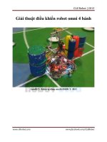 Giải thuật điều khiển robot omni 4 bánh