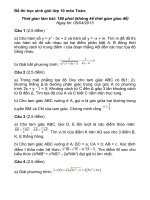 Đề thi học sinh giỏi thpt môn toán