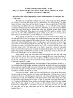 BÁO CÁO KHOA HỌC CÔNG NGHỆ PHỤC VỤ NÔNG NGHIỆP VÀ PHÁT TRIỂN NÔNG THÔN CÁC TỈNH PHÍA BẮC GIAI ĐOẠN 2006-2007