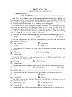 Phiếu điều tra cơ cấu tổ chức