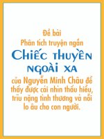 Hãy phân tích truyện ngắn Chiếc thuyền ngoài xa của Nguyễn Minh Châu