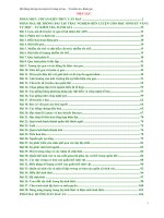 Trắc nghiệm sinh học 12 năm 2011