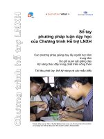 sổ tay phương pháp luận dạy học của chương trình hỗ trợ LNXH