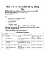 Phân tích và thiết kế hệ thống quản lý tour du lịch