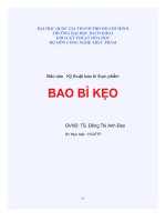 báo cáo kỹ thuật bao bì kẹo