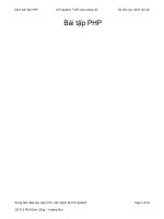 Sách bài tập PHP HAY