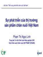 Sự phát triển của thị trường sản phẩm chăn nuôi Việt Nam