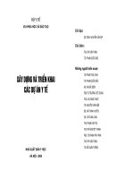 Xây dựng và triển khai các dự án y tế,  NXB y học