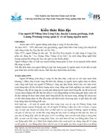 Kiến thức Bản địa Của người H’Mông bản Lóng Lăn, huyện Luang prabang, tỉnh Luang Prabang trong quản lý và sử dụng nguồn nước