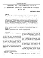 CƠ SỞ KHOA HỌC XÂY DỰNG MÔ HÌNH SINH TRẮC (ALLOMETRIC EQUATIONS) ĐỂ ƯỚC TÍNH SINH KHỐI VÀ CÁC BON RỪNG