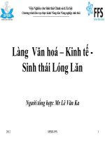 Làng Văn hoá – Kinh tế - Sinh thái Lóng Lăn