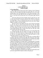 LỰA CHỌN MỘT SỐ BÀI TẬP PHÁT TRIỂN SỨC BỀN CHUYÊN MÔN TRONG MÔN HỌC CHẠY BỀN CHO HỌC SINH KHỐI 7