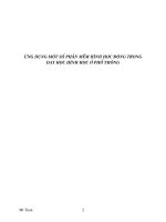 ỨNG DỤNG MỘT SỐ PHẦN MỀM HÌNH HỌC ĐỘNG TRONG DẠY HỌC HÌNH HỌC Ở PHỔ THÔNG