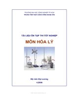 TÀI LIỆU ÔN TẬP THI TỐT NGHIỆP MÔN HÓA LÝ