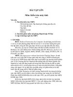 BÀI TẬP LỚN Môn Kiến trúc máy tính