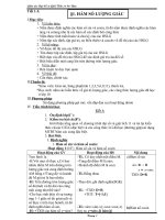 giáo án đại số  giải tích 11 cơ bản chuong i II