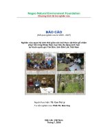 nghiên cứu quan hệ sinh thái giữa các loài thực vật thân gỗ nhằm phục hồi rừng khộp theo mục tiêu đa dạng sinh học tại vườn quốc gia yok đôn tỉnh đăklak việt nam