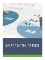 BÀI TẬP KỸ THUẬT ĐIỆN