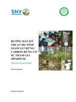 hướng dẫn ký thuật đo tính giám sát rừng ,carbon có sự tham gia pfm-pcm