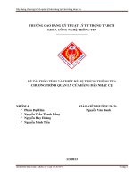 ĐỀ TÀI PHÂN TÍCH VÀ THIẾT KẾ HỆ THỐNG THÔNG TIN  CHƢƠNG TRÌNH QUẢN LÝ CỬA HÀNG BÁN NHẠC CỤ