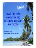 gis và viễn thám công cụ hỗ trợ quan trắc và quản lý môi trường