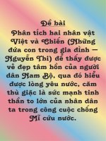 Hãy đọc và phân tích yêu cầu trong đoạn văn bản đã nêu trong tác phẩm những đứa con trong gia đình