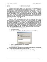 Giáo trình asc gis bài 6: Tạo trang in