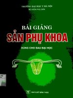 Bài giảng Sản phụ khoa, Bộ môn phụ sản, đại học y Hà Nội
