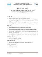 TÌM HIỂU CÁC LOẠI GIỐNG LÚA BẢN ĐỊA BẢN NASAI XÃ HẠNH DỊCH, HUYỆN QUẾ PHONG, TỈNH NGHỆ AN
