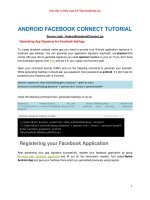 HƯỚNG DẪN XÂY DỰNG ỨNG DỤNG FACEBOOK