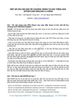 một số câu hỏi đáp về  chương trình tự học tiếng anh effortless englisgh a.jhoge