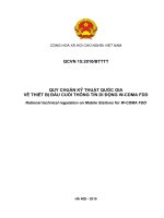 QUY CHUẨN KỸ THUẬT QUỐC GIA VỀ THIẾT BỊ ĐẦU CUỐI THÔNG TIN DI ĐỘNG W-CDMA FDD