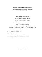 ĐỀ TÀI  TIỀN XỬ LÝ DỮ LIỆU