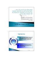 QUY TẮC XUẤT XỨ HÀNG HÓA TRONG MỘT SỐ FTAs MỸ ĐÃ KÝ KẾT, DỰ ĐOÁN XU THẾ QUY TẮC XUẤT XỨ HÀNG HÓA TRONG TPP