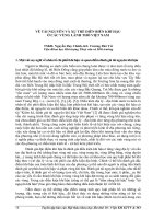 VỀ TÀI NGUYÊN VÀ XU THẾ DIỄN BIẾN KHÍ HẬU Ở CÁC VÙNG LÃNH THỔ VIỆT NAM