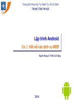 Bài 2   kết nối webservice