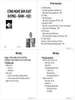 CÔNG NGH CÔNG NGHỆ SẢN XUẤT ĐƯỜNG – BÁNH – KẸO