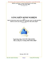 Sáng kiến kinh nghiệm MỘT SỐ PHƯƠNG PHÁP TÍCH HỢP GIÁO DỤC BẢO VỆ MÔI TRƯỜNG TRONG GIẢNG DẠY ĐỊA LÝ 7 TRƯỜNG THCS HÒA HIỆP