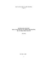 HƯỚNG DẪN CHI TIẾT BÁO CÁO ĐÁNH GIÁ TÁC ĐỘNG MÔI TRƯỜNG DỰ ÁN KHAI THÁC BAUXIT