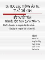 BÀI THUYẾT TRÌNH MÔN ĐIỀU ĐỘNG TÀU VÀ QUY TẮC TRÁNH VA