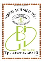 TÀI LIỆU HỌC TIẾNG ANH SIÊU TỐC