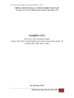 NGHIÊN CỨU ĐỀ XUẤT VIỆT NAM GIA NHẬP CÔNG ƯỚC VIÊN VỀ HỢP ĐỒNG MUA BÁN HÀNG HÓA QUỐC TẾ (CÔNG ƯỚC VIÊN 1980 - CISG)