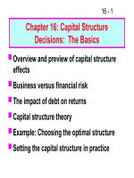 FM11 Ch 16 Capital Structure Decisions _The Basics