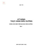 Tài liệu kỹ năng thực hành điều dưỡng tập 1, NXB y học, chủ biên TS.Đỗ Đình Xuân, ThS.Trần Thị Thuận đại học điều dưỡng