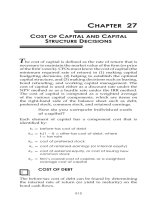 27.Cost of Capital and Capital Structure Decision