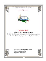 SÁNG KIẾN KINH NGIỆM : Một số biện pháp chỉ đạo giáo viên tổ chức hoạt động tạo hình nhằm phát triển khả năng sáng tạo cho trẻ mẫu giáo 56 tuổi