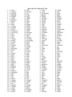 Bài tập tổng hợp về trọng âm trong tiếng anh