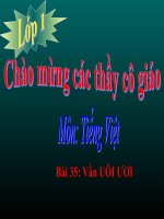 Bài giảng Tiếng Việt 1 bài 35 Vần UÔI ƯƠI