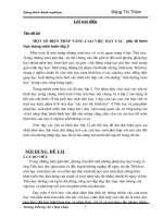 MỘT SỐ BIỆN PHÁP NÂNG CAO VIỆC DẠY CÁC YẾU TỐ HÌNH HỌC TRONG MÔI TOÁN LỚP 2